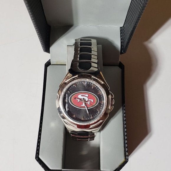 SAN FRANCISCO 49ers NFL Womens Stainless-Steel Watch Game Time No Battery - Picture 8 of 9